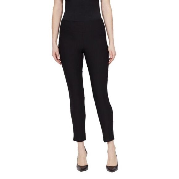 Larry Levine Black High Waist pull on slim fit dress pants size small - Picture 9 of 9